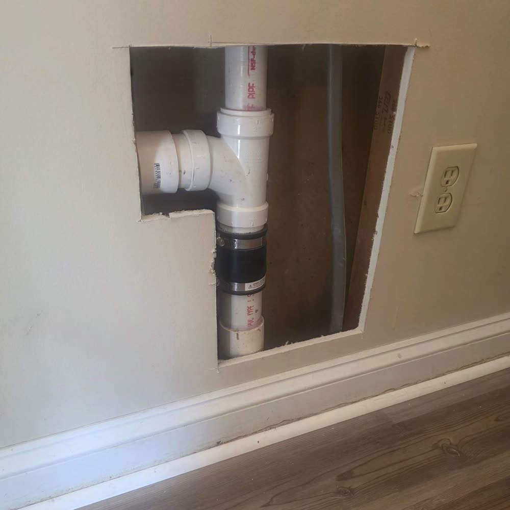 Wall by an outlet, before
